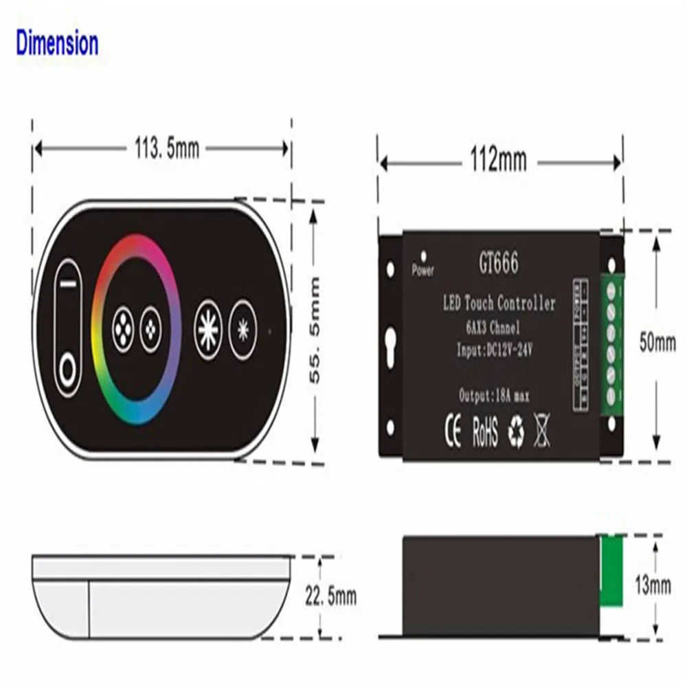 5050 SMD RGB светодиодные полосы набора 60led/m DC12V 5 м-20 M светодиодный гибкий свет + Мощность адаптер + Усилитель Kit + 6Ax3channel 18A контроллер