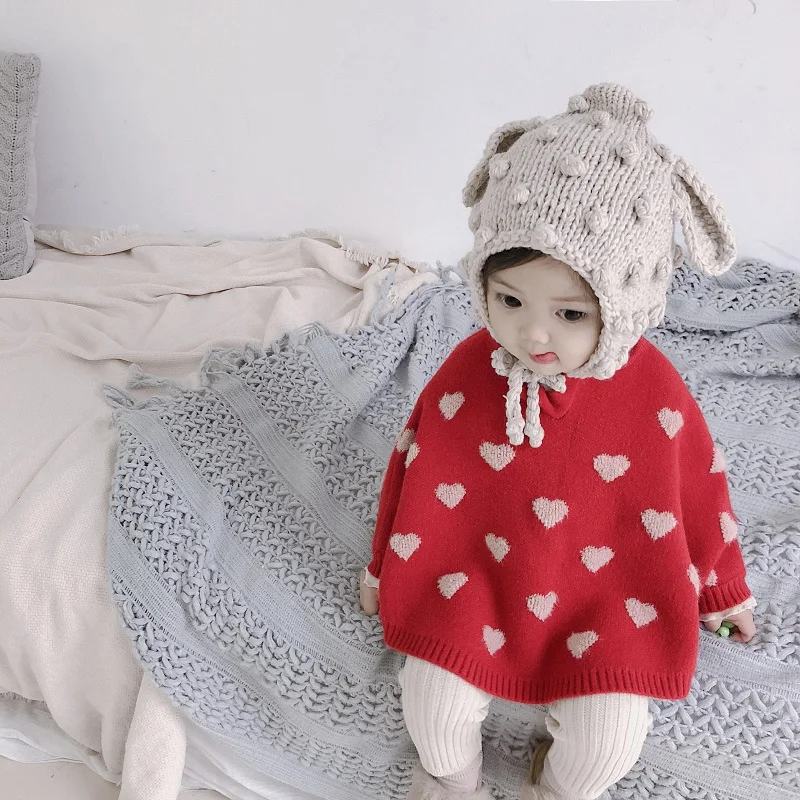 

Celveroso cute Children Sweaters Hooded Casual Girls Sweater Cotton Knitwear Autumn Winter Baby Sweater Kids Clothing Girl Cloth