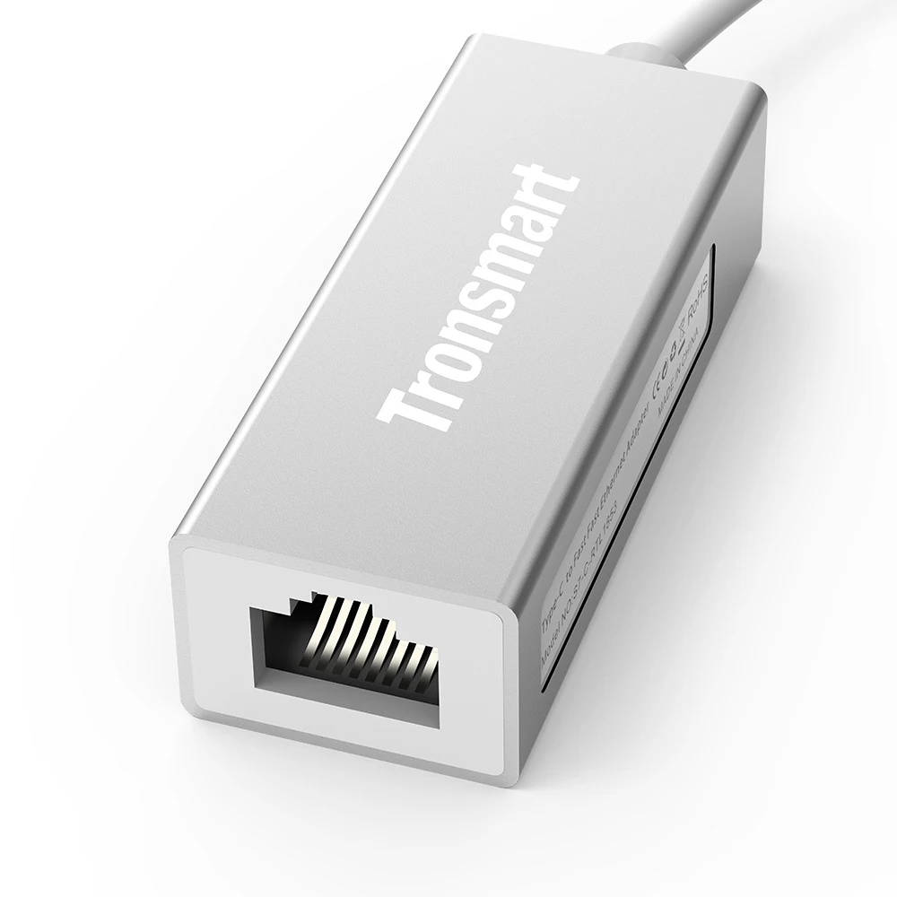 Tronsmart CTL01 Тип C Male к RJ45 адаптер USB-C Трансвертер Быстрый gigabit для локальной сети Тип-C, Windows, Mac, Google Chrome OS