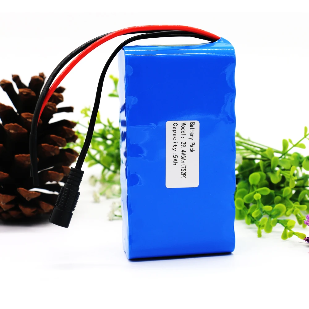 KLUOSI 7S2P 29,4 V 5000 mAh 24 V литий-ионный аккумулятор с 20A баланс BMS для мопеда Ebike лампа для скутеров велосипедная инвалидная коляска и т. д