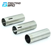 FightingBro 75%80%100% Cylinder Stainless Steel For AEG Airsoft Air Guns Paintball M4 AK Gel Blaster Gearbox durable diy plastic steel hand grip rail mount set for ak guns imitation guns black 4 pcs
