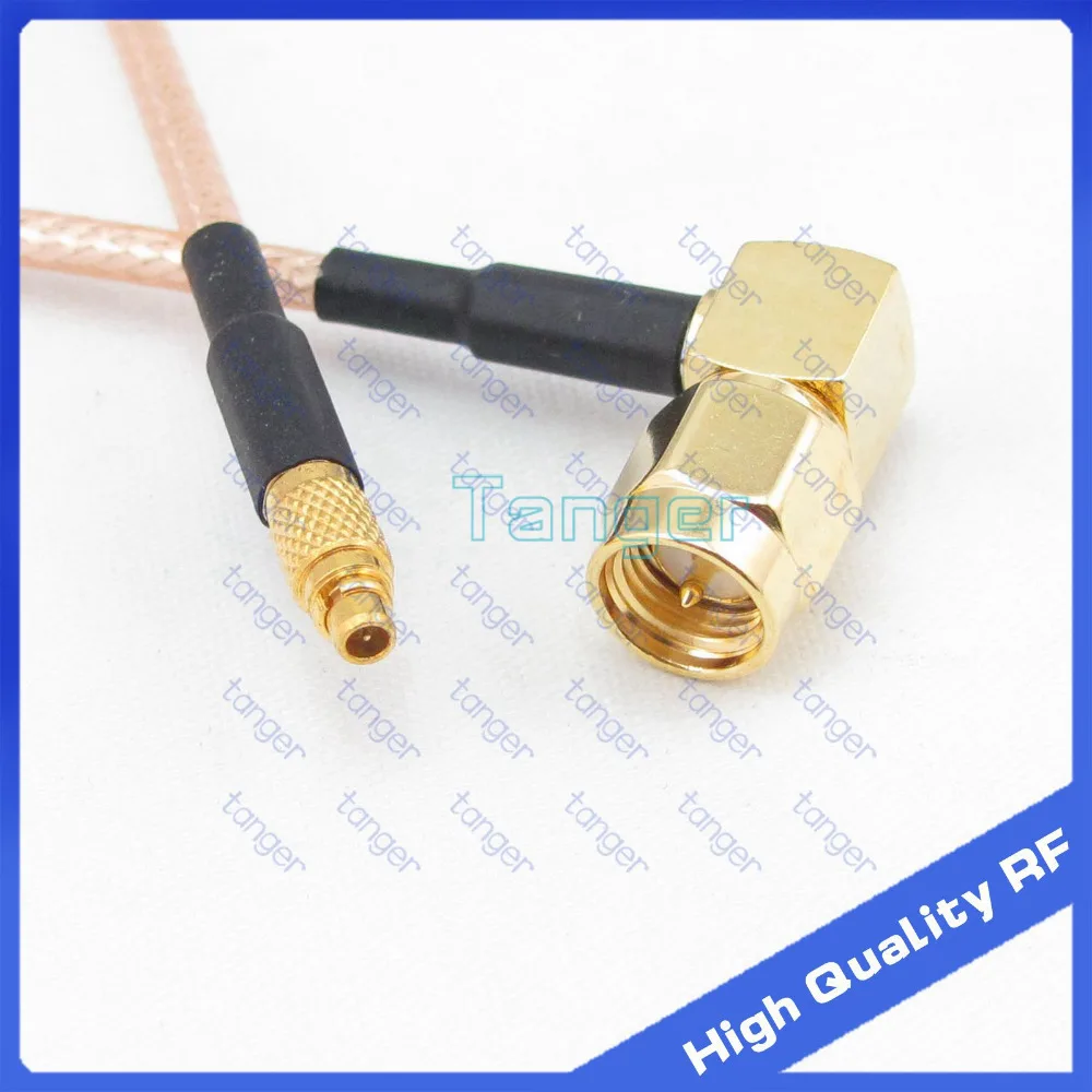 

High quality Male plug MMCX to SMA right angle connector with 8'' 20cm 8in RG316 RG-316 RF Coaxial Pigtail Jumper Low Loss cable