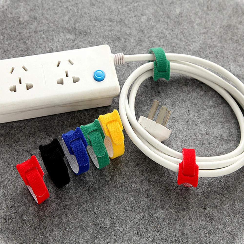 

Nylon Sticky Cable Ties Cable Strap Cable Wrap Organizer Fastener Magic Sticky Self Adhesive Hooks and Ribbon Loops