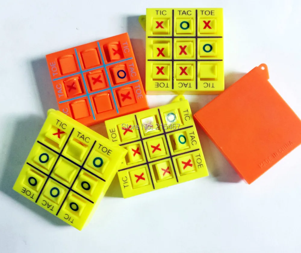 

4 pc tic tac toe O X Birthday Party Favors Gift Pocket Game Toys Pinata Bags Filler Loot Gag Kids Brain Education School Prize