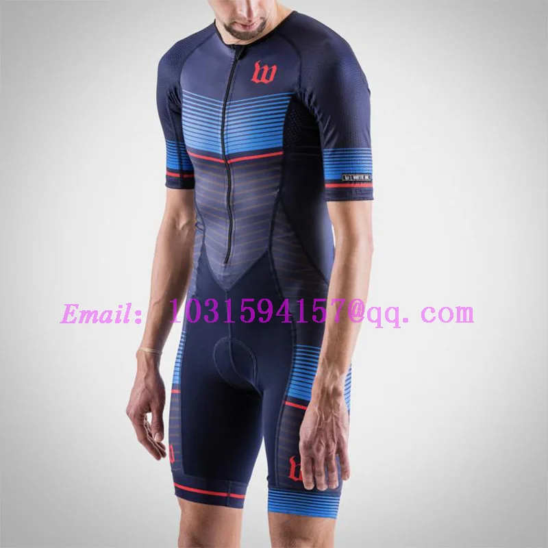 

wattie ink custom clothing body wear bike kits cycling skinsuit triatlon ropa ciclismo running skin suit speedsuit swimwear blue