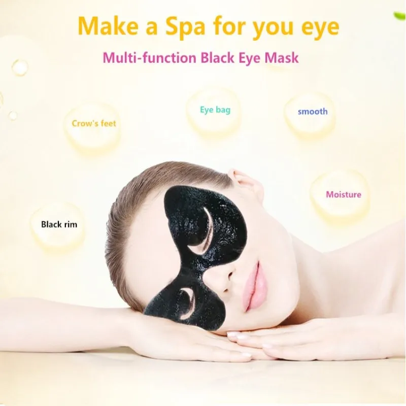 Дикие Хризантемы черный Косметическая пудра Crystal Eye Mask против старения век Patch влаги Кристалл Средства ухода для век Средства ухода за мотоциклом 1 шт./пакет
