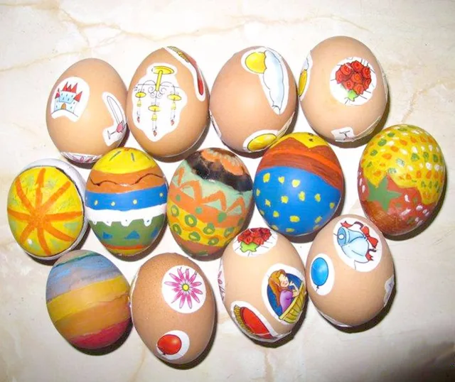 10 Pcs Simulation Chicken Eggs Easter Egg Chicken Duck Poultry Hatching Lure Egg Novel Toy Farm Animal Supplies Accessories 1