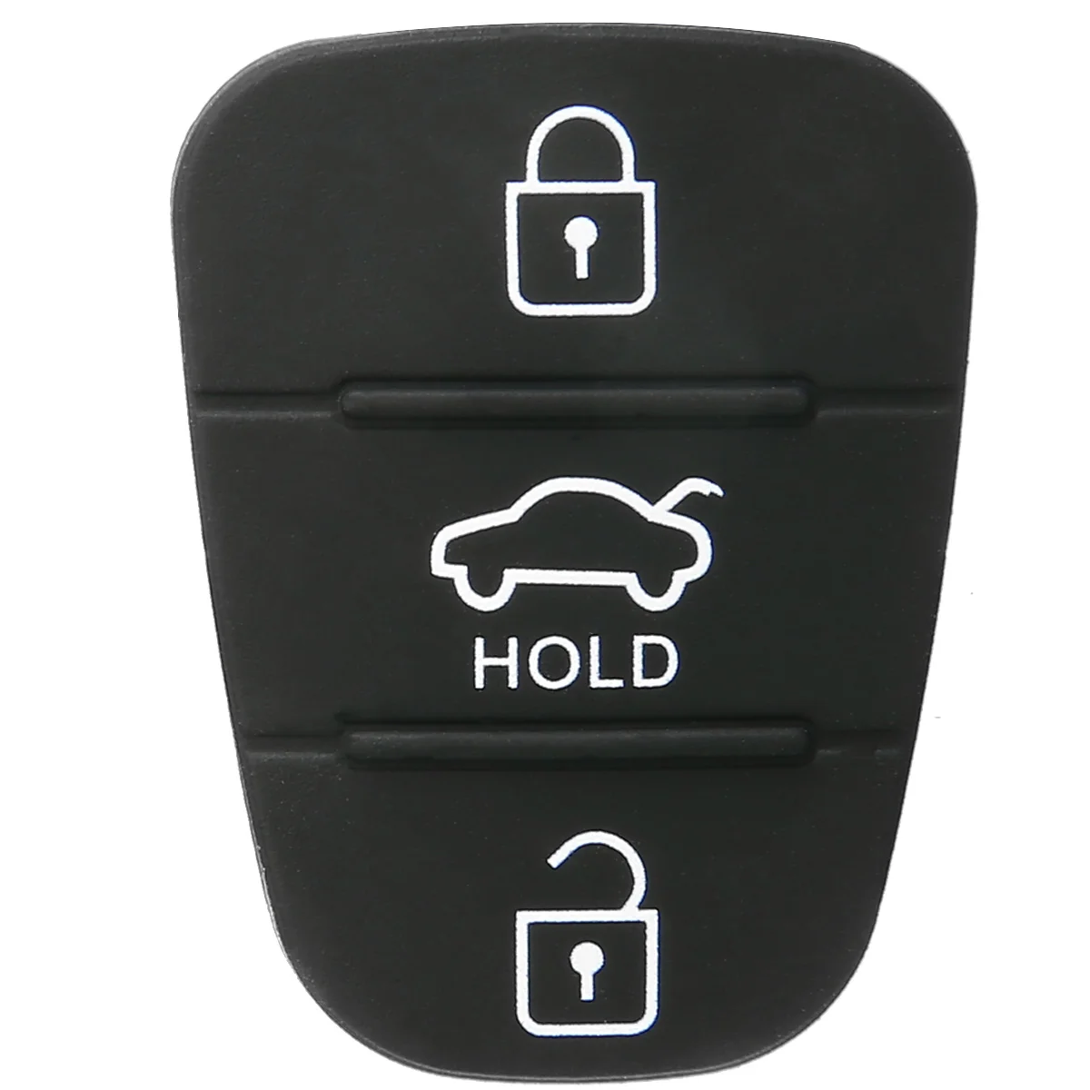 New Arrival 3 Button Remote Key Fob Case Rubber Pad Flip Key Shell For Hyundai i20 i30 Kia Solaris Rio Sorento Sportage Ceed