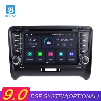 

Besina 2 Din Android 9.0 Car DVD Player For AUDI TT 2006-2012 GPS Navigation Wifi Bluetooth Multimedia Car Radio Audio Stereo