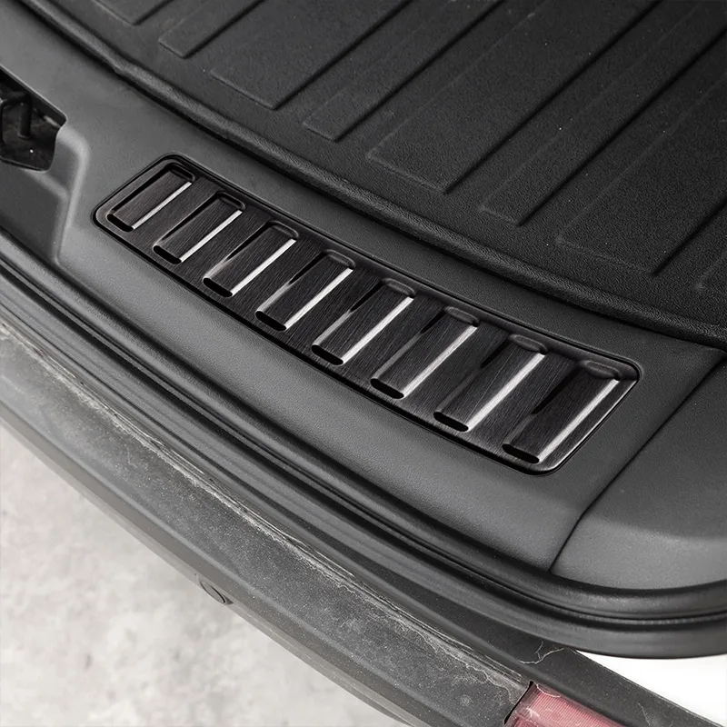 2 шт. стальной черный Автомобильный задний Внутренний дверной ограничитель облицовочная панель для Land Rover Дискавери Спорт