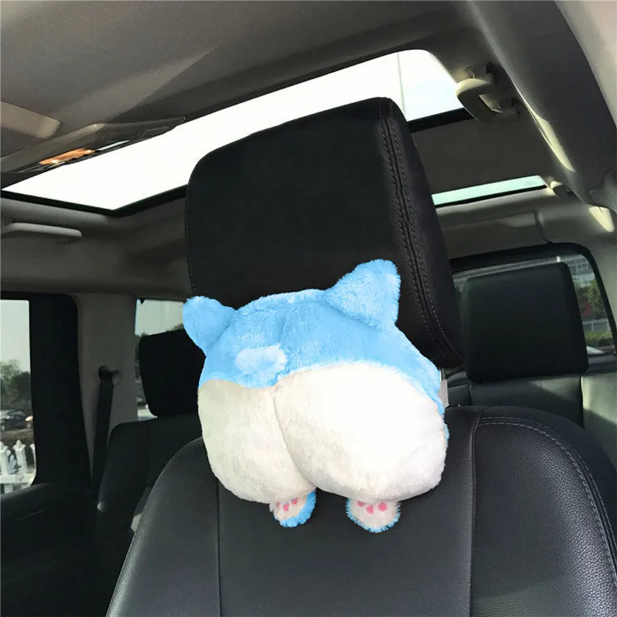 new Seat Belts & Padding tool Novelty Bottom Car Seat Neck Pillow Dog Buttocks Headrest