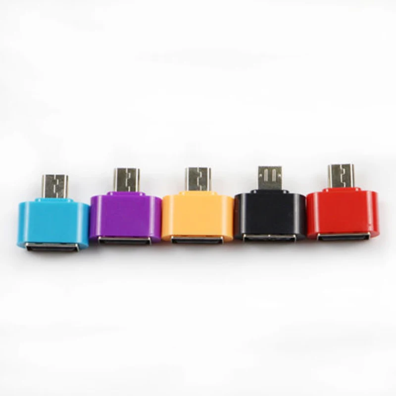 5 цветов Мини Micro USB Мужской к 2 0 Женский адаптер OTG конвертер для Android планшета