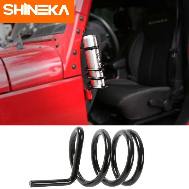 SHINEKA Автомобильная Боковая дверь металлический держатель для стакана воды подставка на дверь держатель для напитков для Jeep Wrangler JL JK 2007- аксессуары для стайлинга автомобилей