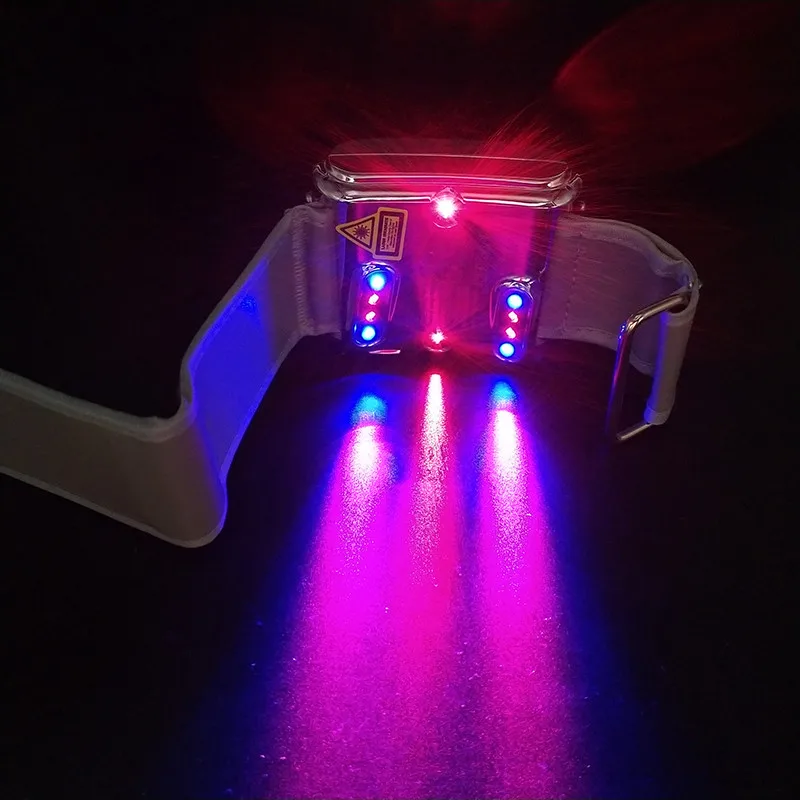 

LLLT laser watch for blood clean to reduce hypertension and diabetes Red and blue wrist watch