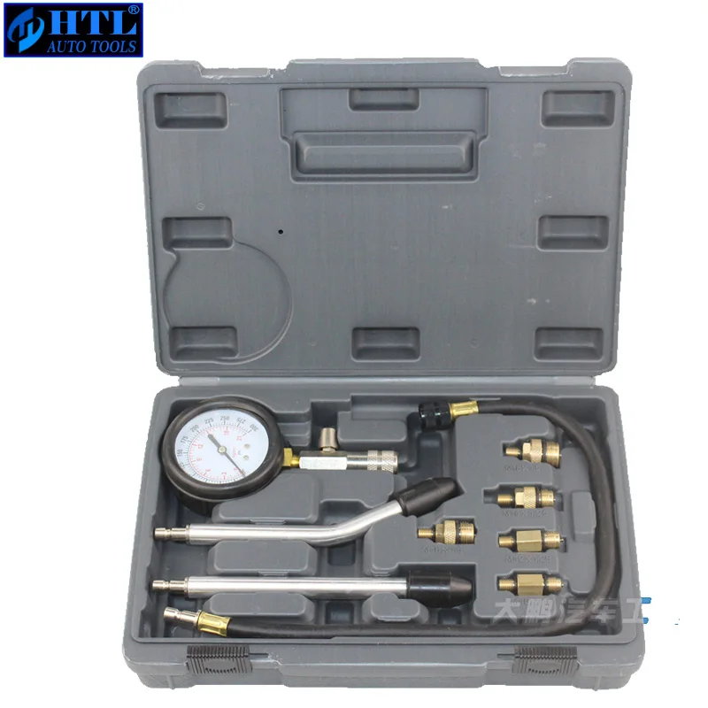 

New Petrol Gas Engine Cylinder Compressor Gauge Meter Test Pressure Compression Tester Leakage Diagnostic