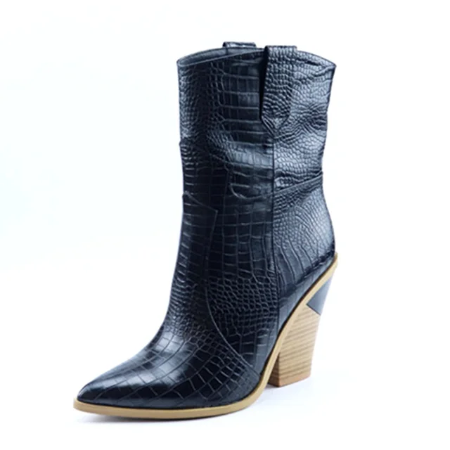 pointed toe western booties
