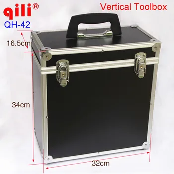 

black vertial Toolbox plastic toolbox tool box with handle Toolbox