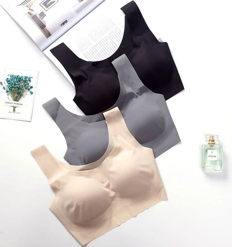 Queenral 2pcslot Seamless Bras For Women Underwear Lingerie Wireless BH Comfortable Soft Bralette Solid Color Brassiere  13