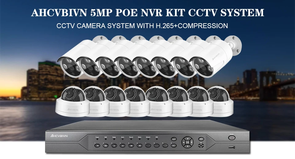 16CH 4 K POE NVR 5MP 3MP комплект PoE IP Камера P2P облако Onvif FTP видеонаблюдения Системы ИК Открытый Ночное видение комплект видеонаблюдения