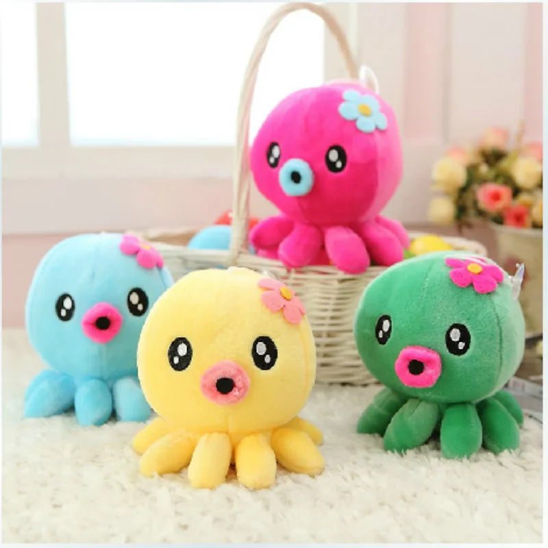 

4pcs Super Lovely Mini Octopus Stuffed Doll Plush Toys Soft Doll Kid's Marine Toy Best Gift for Children