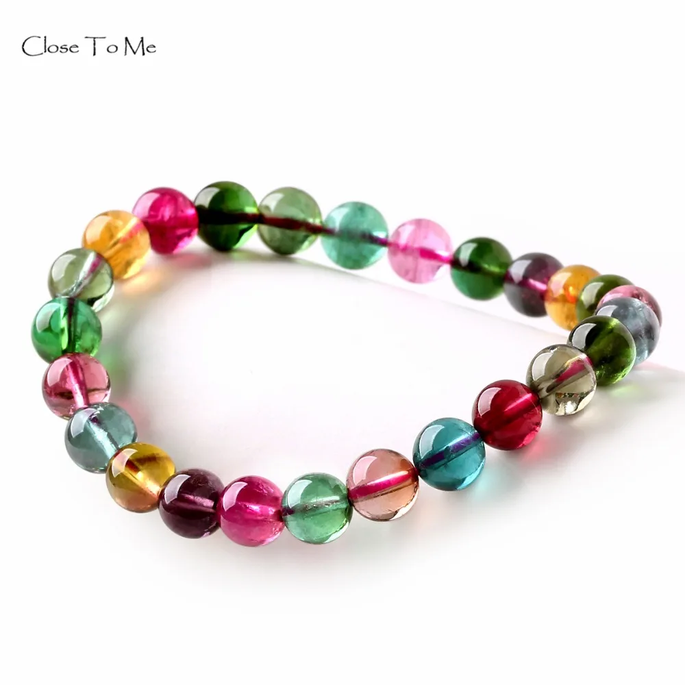

Close To Me Natural Tourmaline Bracelet Fashion Gemstone Jewelry Gift for Women
