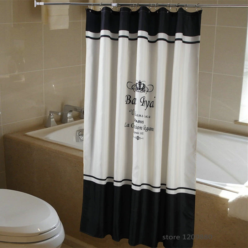 Cortina De ducha De poliéster corona a prueba De agua molde Cortina De baño Cortina De Bano envío gratis|cortinas de bano|polyester shower curtainshower - AliExpress