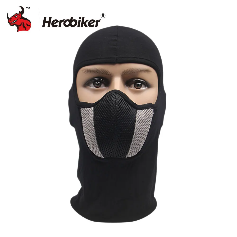 Buy HEROBIKER Cotton Grid Motorcycle Face Mask Men's Outdoor Sports Windproof