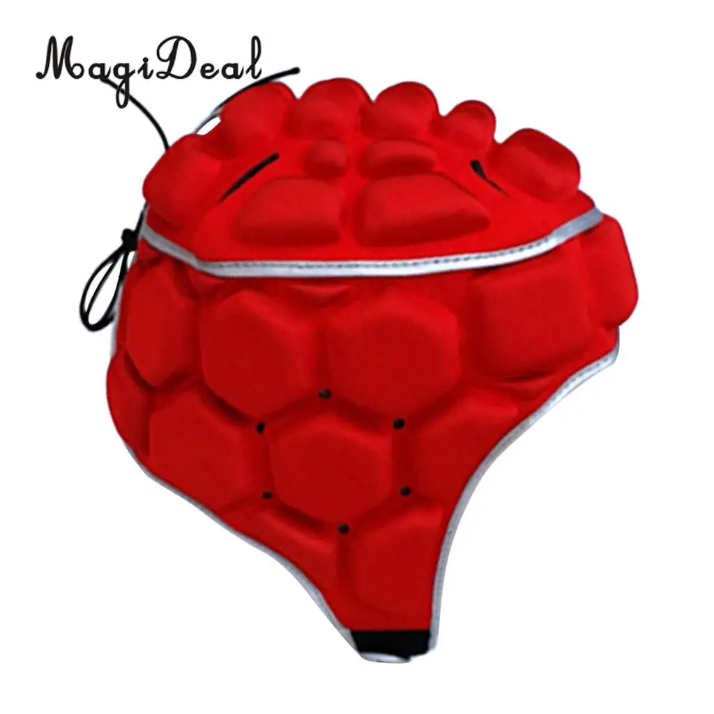 MagiDeal Premium Soft Padded EVA Safety Head Gear Protective Helmet for Soccer Rugby Football Goalkeeper, Lightweight Breathable