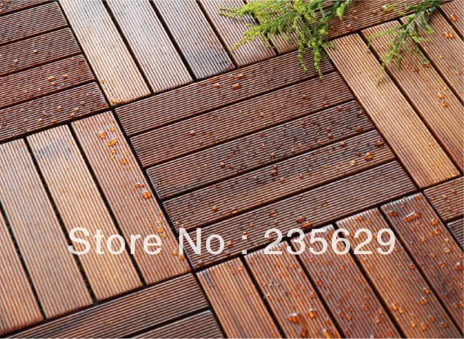 Outdoor Bamboo Floor Tiles, 300x300x25mm Bathroom Floor Tile For Sale, Garden Decking Tile Bamboo Tile Flooring Design Ideas