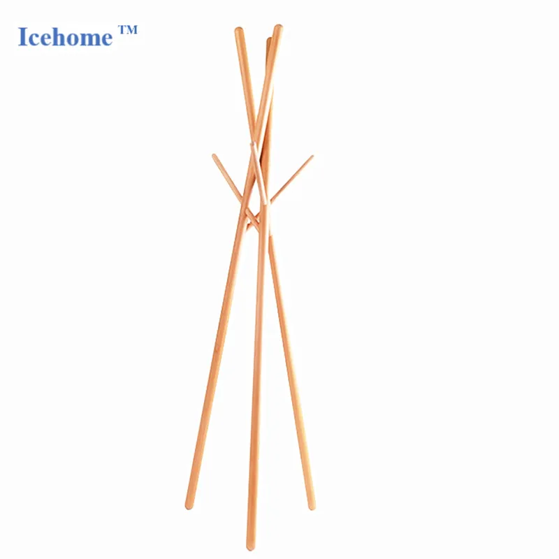 

Icehome Solid Oak Coat Clothes Rack Standing Entryway Coat Tree Hat Hanger Holder 3 or6 Hooks for Jacket Umbrella Tree Stand