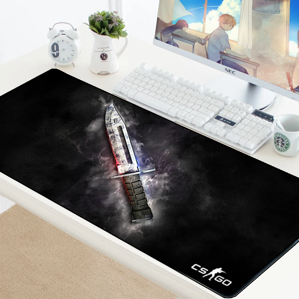 CS GO геймер Мышь Pad нож в стиле игры &quotCounter Strike&quot Non slip клавиатура коврик CSGO pad для PC
