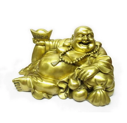 

B0601 418Copper ingot copper maitreya decoration copper laughing buddha lucky buddha belly Large statue