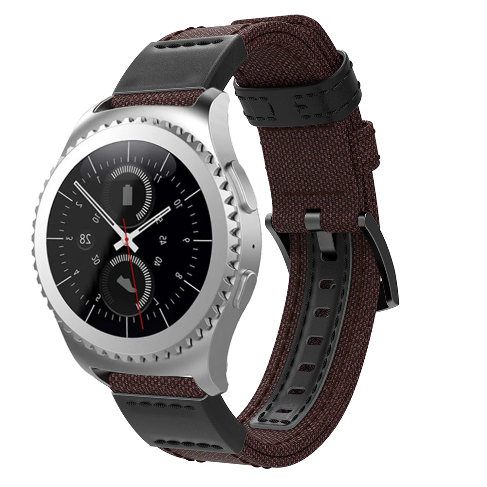 Нейлоновый ремешок для samsung Galaxy Watch 42 мм Active 2 44 мм 40 мм SM-R820 R830/Active 2 Band Браслет gear S2 спортивный ремешок для часов