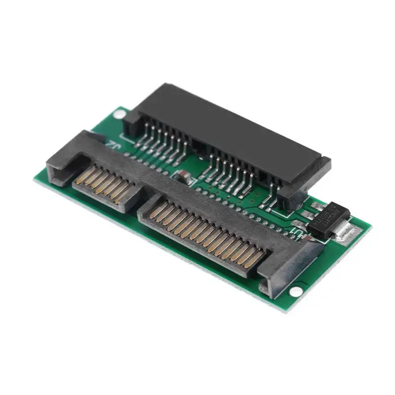 

Mini 1.8inch 16Pin Micro SATA Female to 2.5inch 22(7+15)Pin SATA Male Adapter Card for Converting 1.8inch SSD to 2.5inch SSD