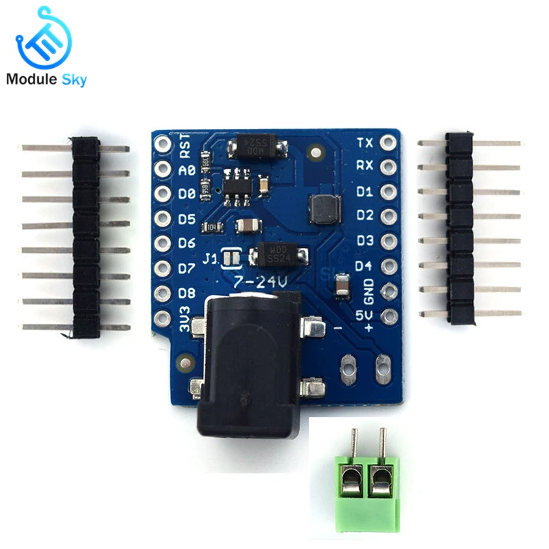 

1Pcs DC Power Shield V1.1.0 for WEMOS D1 Mini Development Board DC power supply Module