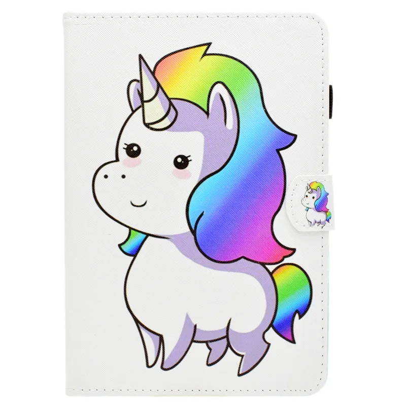 Wekays For Samsung Tab A T350 Cute Cartoon Unicorn Leather Case sFor Samsung Galaxy Tab A 8.0