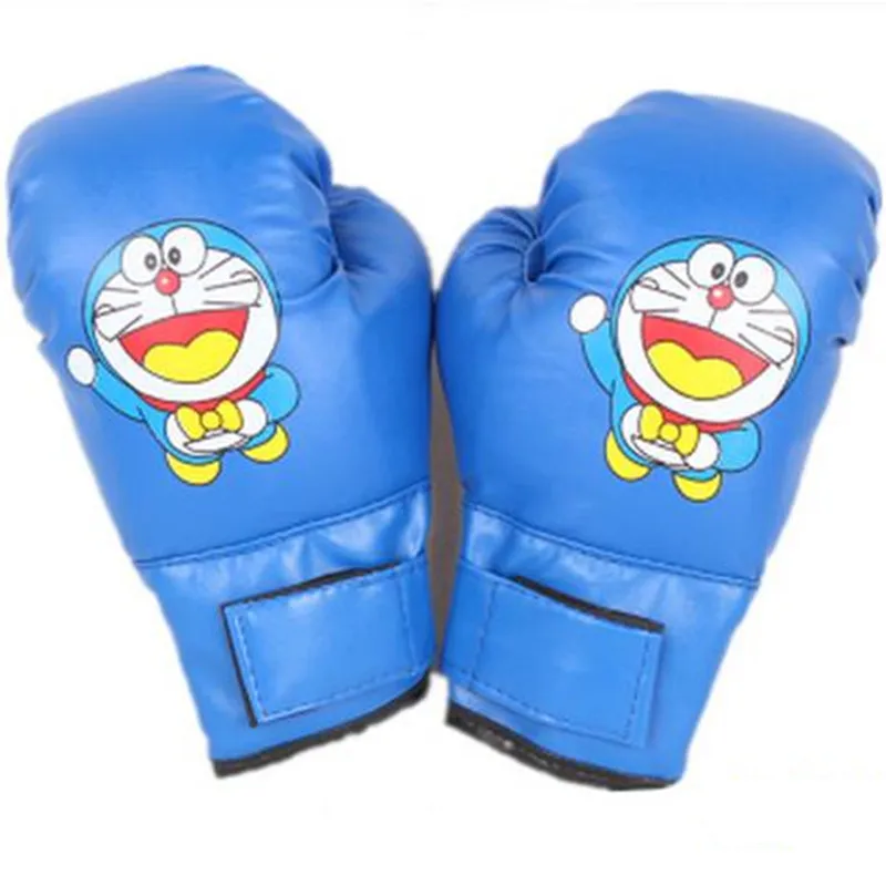 

4oz Youth Boxing Gloves red blue Pro Style Training Glove kids junior punching mitts kicking sparring MMA gloves cartoon print
