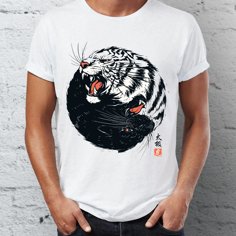 

Men's T Shirt Taichi Tiger Traditional Artsy Tee