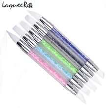 5 шт., высокое качество, кристаллическая профессиональная акриловая жидкость для ногтей, ручка, кисть, силиконовая головка, УФ акриловый гель для ногтей, пудра