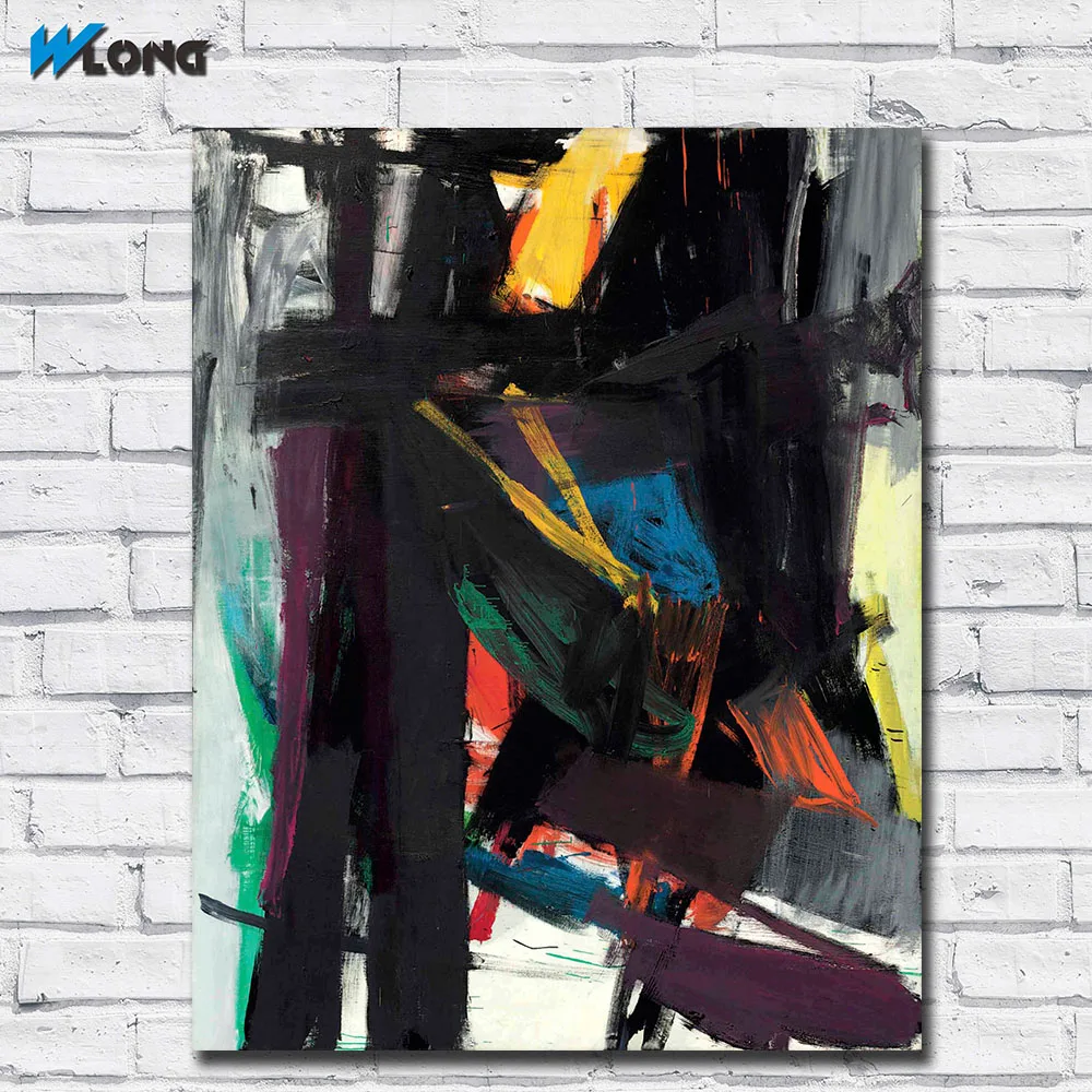 Картина маслом большого размера Franz_kline_king_oliver на холсте для гостиной и спальни