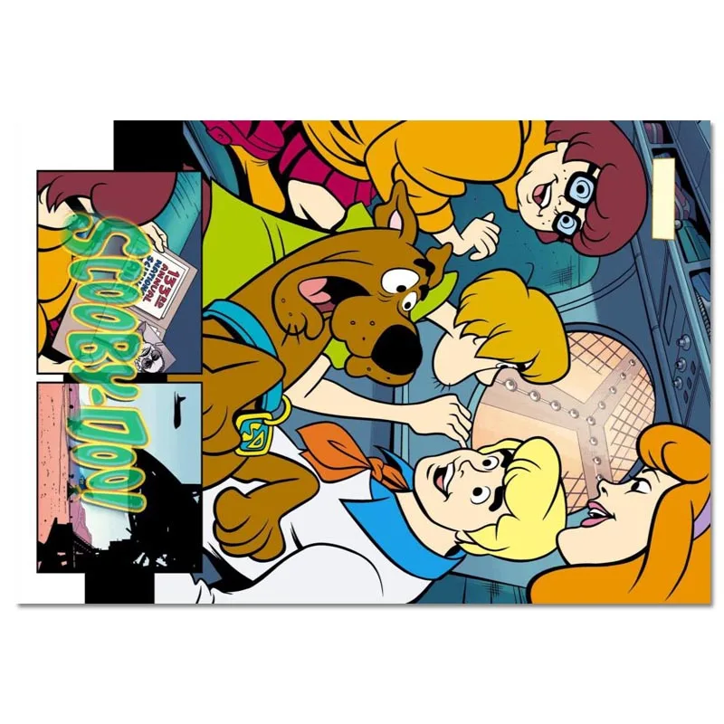 Scooby Doo Плакат на заказ холст плакат художественная отделочная ткань для дома ткань настенный плакат печать шелковая ткань 30X45 см - Цвет: Canvas Poster 7