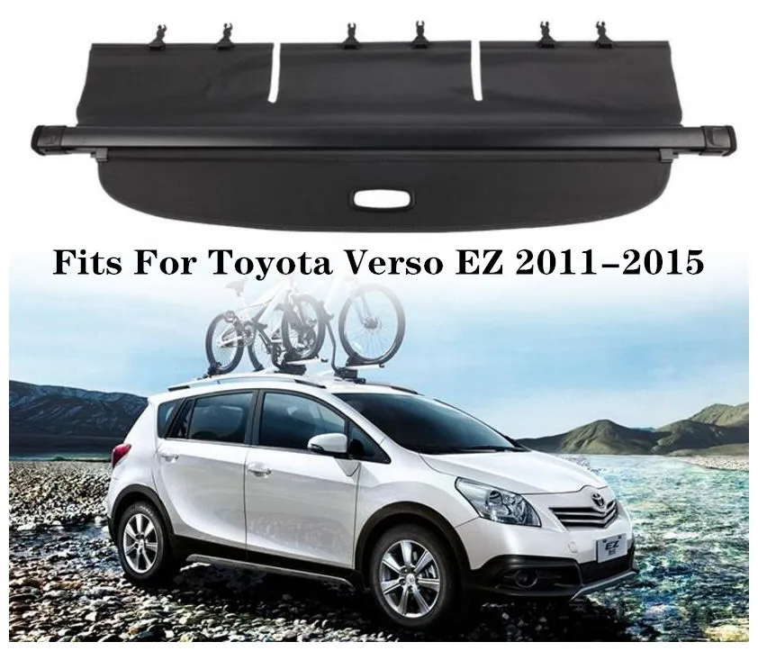 

High Qualit Car Rear Trunk Cargo Cover Security Shield Screen shade Fits For Toyota Verso EZ 2011 2012 2013 2014 2015