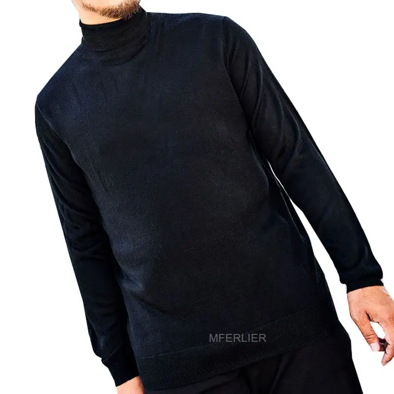 MFERLIER зима весна свитер мужской 4XL 5XL 6XL Плюс Размер Бюст 141 см длинный рукав мужской свитер 3 цвета