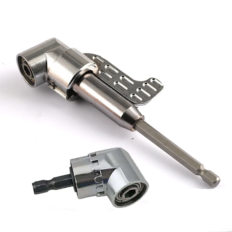 

1pc Right Angle Drill 105 Degree Right Angle Driver Angle Extension Power Screwdriver Drill Attachment 1/4inch Hex Bit Drill Bit