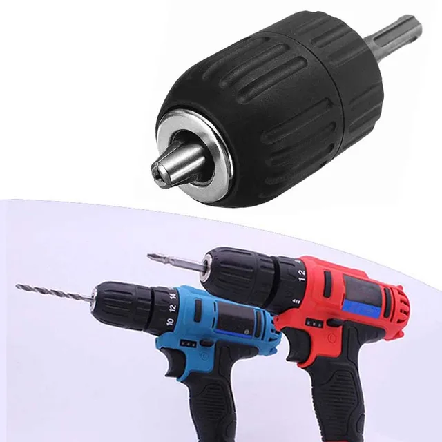 SDS To Keyless Chuck Adapter - Fits Makita, DeWalt, Bosch Drills, Converts To 13mm (1/2") Chuck