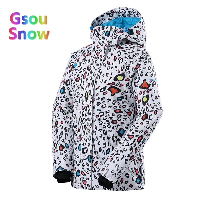 Gsou Sonw Outdoor Sports Winter Women's Skiing Clothing Snowboarding Sets Warmer Ski Jackets Waterproof Ski Pants Suits