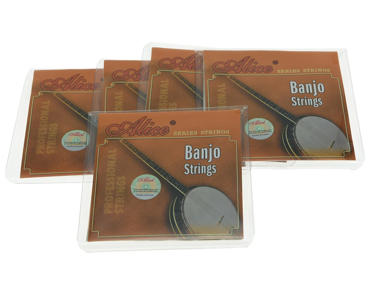 5 sets alice 5 string banjo strings coated copper alloy wound and