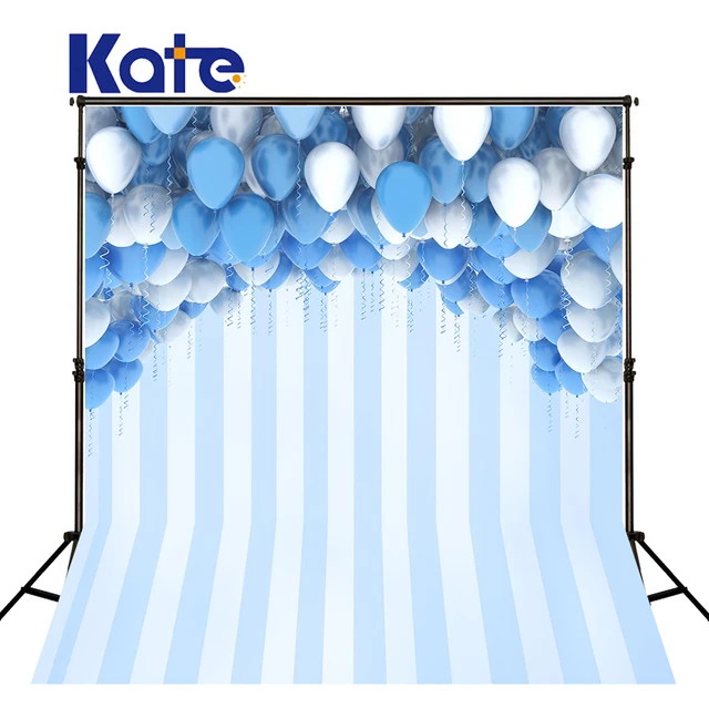 5x7ft kate blue and white balloons photography backdrops children