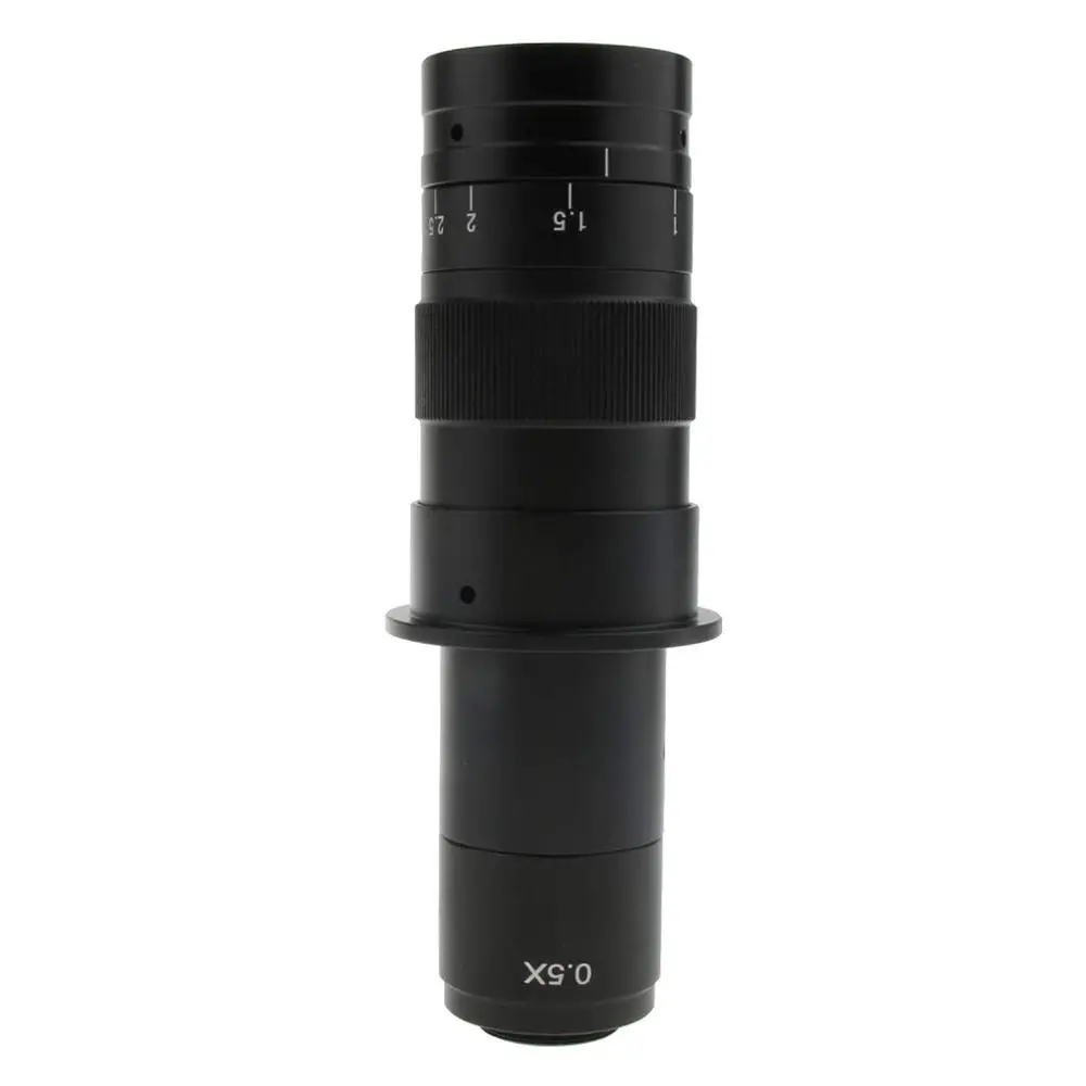 

Monocular 300x Zoom C-Mount Lens for Industrial Digital Microscope Camera, Work Distance 100mm-120mm