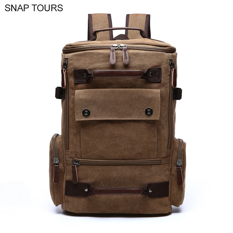 SNAP TOURS 2019 высокое качество Canvans ноутбука Рюкзаки для мужчин большое пространство мужской путешествия рюкзак человек тетрадь